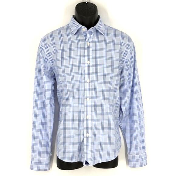 UNTUCKit Other - UNTUCKit Long Sleeve Button-Up Blue-on-Blue Gingham Work Shirt – Size Small